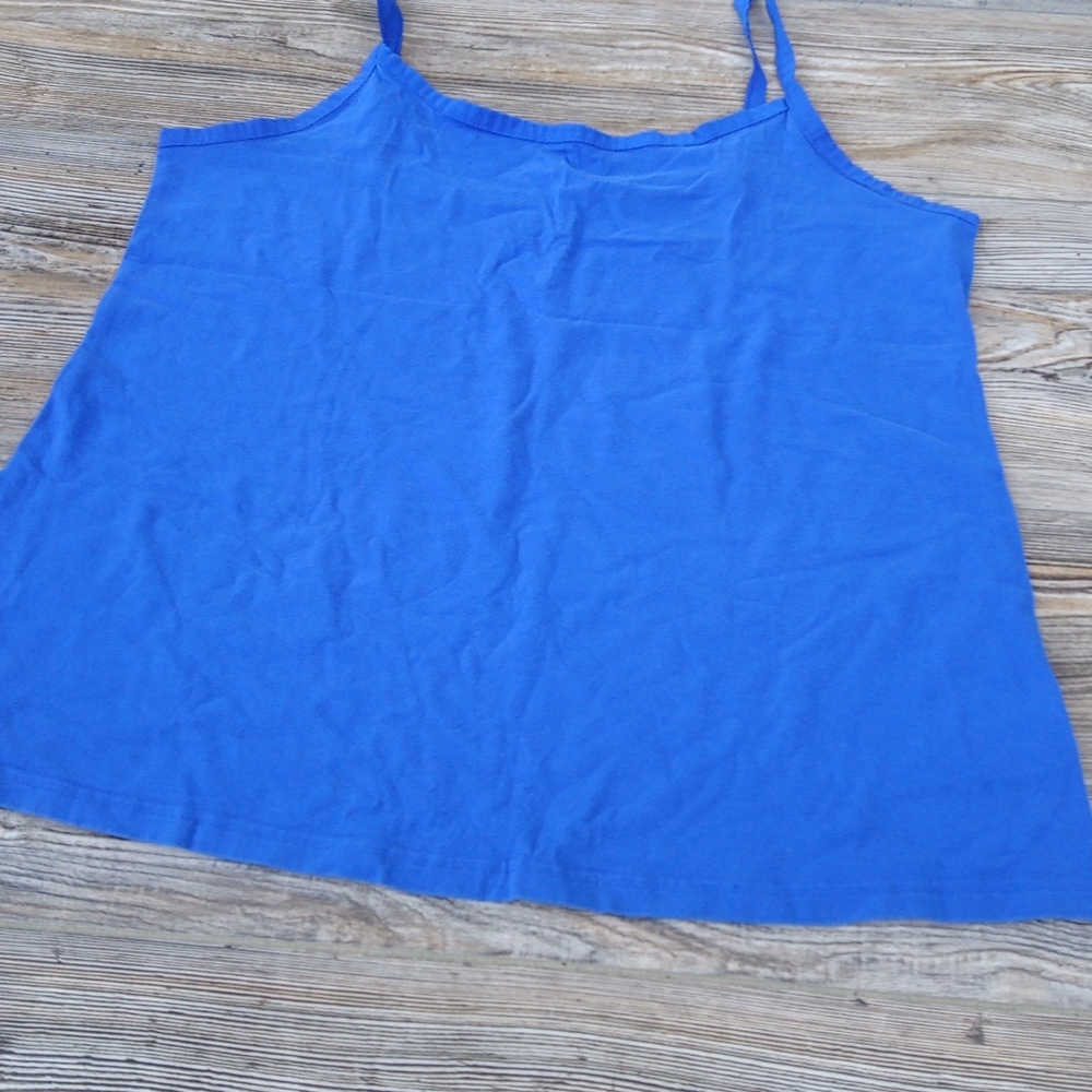 Blue Casual Basic Staple Lightweight Tank Top - image 3
